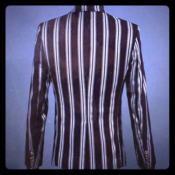 Punk Trash Royalty 3 piece slim fit striped suit - Picture 3 of 8